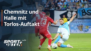 Chemnitz und Halle mit Nullnummer zum Auftakt  MDR [upl. by Seiuqram458]