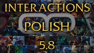 LoL Voices  Interakcje mistrzów  Polski Patch 58 [upl. by Arinay592]