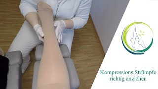 Kompressions Strümpfe richtig anziehen podologinandrea [upl. by Iturhs]