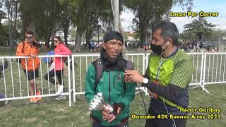 42K Buenos Aires 2021  Entrevista con el ganador Hector Garibay [upl. by Winfred]