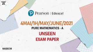 4MA11H2021MAYJUNE Edexcel International GCSE Mathematics A  2021 MJ Science And Math [upl. by Graniela]