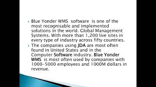 Blue Yonder WMS Technofunctional online training by Proexcellency [upl. by Llertnod]