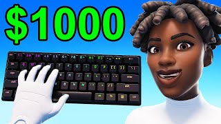 I Used The Most EXPENSIVE Keyboard In Fortnite Ranked [upl. by Aneehsyt]