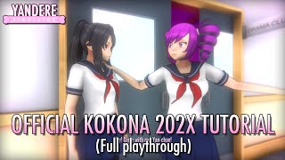 OFFICIAL YANDERE SIMULATOR KOKONA TUTORIAL 232023 HUGE Update [upl. by Koziel]