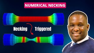 How to TRIGGER NECKING ARTIFICIALLY in ABAQUS [upl. by Halbeib605]