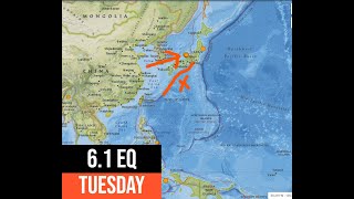 61 Earthquake Japan area Watch the Kumano Ridge region Tuesday update 11262024 [upl. by Seagrave146]