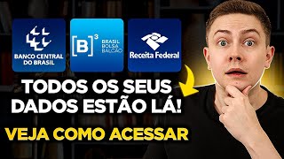 😱 TODOS OS SEUS DADOS ESTÃO LÁ Veja como acessar os sistemas do Banco Central B3 e Receita Federal [upl. by Kreiker]