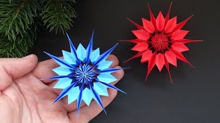 Basteln Weihnachten Sterne basteln mit Papier  Weihnachtsdeko selber machen  DIY Bastelideen [upl. by Nirual]