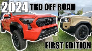 FIRST LOOK 2024 Toyota Tacoma TRD Off Road Sidebyside COMPARISON with the NEW Land Cruiser [upl. by Ricardo]