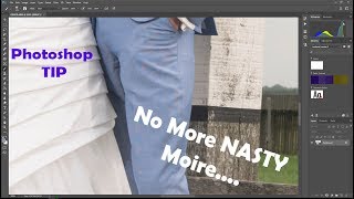 Photoshop tip  Moire removal DC [upl. by Paviour607]