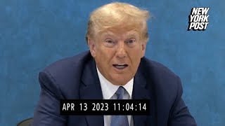 Video deposition gives look at Trump in civil fraud trial [upl. by Ahselrak111]