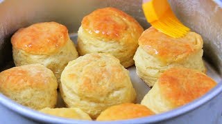 HOW TO MAKE FLUFFY BISCUITS  biscuit mixing method [upl. by Uhile249]