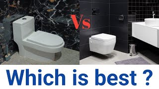 Floor Mounted Vs wall Mounted Toilets  घर के लिए कौन सा अच्छा है  cost  best brand [upl. by Snashall]