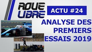 ANALYSE DES PREMIERS ESSAIS F1 2019  Roue Libre Actu 24 [upl. by Urbanus]