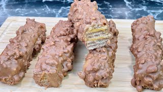 LES CÉLÈBRES BARRES CHOCOLATÉES quotLIONquot 🦁🍫 100 maison 👩🏻‍🍳 Recette facile et rapide [upl. by Isleen]