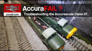 Accurascale Class 37 Intermittent Power Loss  oorailcom [upl. by Alidis]