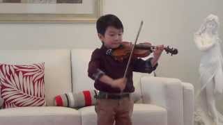 Vivaldi Violin Concerto in A Minor  Christian Li Aged 5 [upl. by Judsen965]