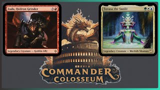 MTG EDH 1v1 Gameplay  Commander Colosseum Zada Hedron Grinder VS Tuvasa the Sunlit [upl. by Annahsat]