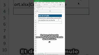 Comment renvoyer le nom dune feuille de calcul dans une cellule sur Excel [upl. by Pepillo]