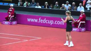 Sabine Lisicki vs Christina McHale FED CUP  Porsche Tennis Grand Prix 2011 [upl. by Seppala940]