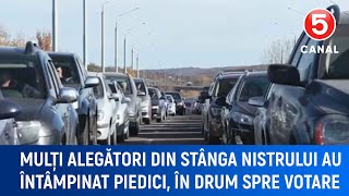 Mulți alegători din stânga Nistrului au întâmpinat piedici în drum spre votare [upl. by Atinauj]