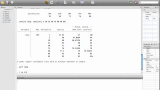 STATA 1 2 codebook centile [upl. by Vladamar]