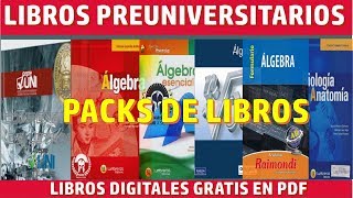 PACKS de Libros Preuniversitarios Gratis en Pdf [upl. by Aicillyhp798]