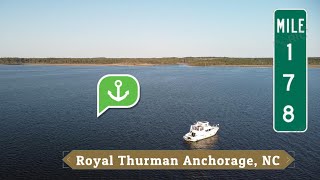 Royal Thurman Anchorage Aerial on the Great Loop ICW MM178 [upl. by Eigriv]