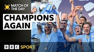 Manchester City win four Premier Leagues in a row  Match of the Day  BBC Sport [upl. by Emmeline]