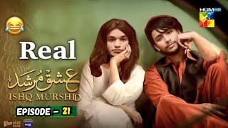 Real 😂 Ishq Murshid  Episode 21 CC 25 Feb 24 sponsored Only hum TV [upl. by Anilave]