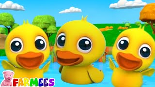 Five Little Ducks Went Swimming one Day Rhyme amp Kids Song [upl. by Evangeline443]