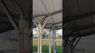 Triple wide connected carports from American Steel Structures [upl. by Ahsia]