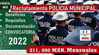 Convocatoria Puesto de Policía municipal 20222023 ¡INTEGRATE Requisitos BENEFICIOS Documentacion [upl. by Eille]