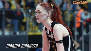 Marina Markova  Vakifbank vs Sigorta shop  Turky Volleyball League 2024 [upl. by Airbas]