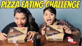 Pizza Eating Challenge  ​⁠YashalsMukbang [upl. by Manolo]