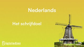 Nederlands  Het schrijfdoel [upl. by Sanoj]