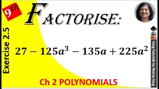 factorise 27125a3135a225a2  Factorise each of the following 27125a3135a225a2 [upl. by Baese]