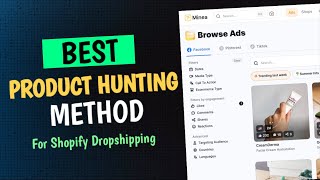 Best Method For Product Hunting For Shopify Dropshipping In Pakistan Minea Adspy tool full tutorial [upl. by Sabina636]