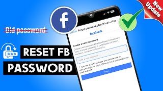 How to reset your Facebook password  StepbyStep [upl. by Ecyle]