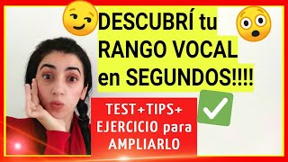 🔴CÓMO saber CUÁL ES MI RANGO VOCAL⭐Cual es mi tipo de voz⭐ EJERCICIOS para AMPLIAR rango vocal [upl. by Anillek]