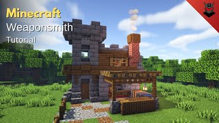 Minecraft How to Build a Medieval Weaponsmiths House  Weaponsmith House Tutorial [upl. by Cary]