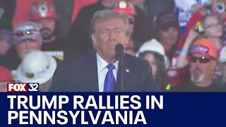 Former President Trump rallies in Pennsylvania [upl. by Daffy]