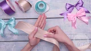 How to Tie a Bow  4 simple ways  quick and easy DIY Tutorial [upl. by Eberto857]