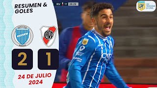 Godoy Cruz recibe a River por la 7a fecha  Detalles y Estadísticas del Partido [upl. by Ainaled]