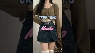 Crop Tops From Meesho 🌸💙Trendy crop tops ✨kpop meesho kdrama aesthetic top [upl. by Gromme]