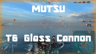 T6 IJN BB Mutsu Preview  The Glass Cannon 154k damage [upl. by Jarlathus]