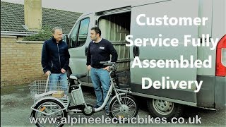 Mobility Trike e trike Fully Assembled Delivery Personal Customer Service [upl. by Remoh]