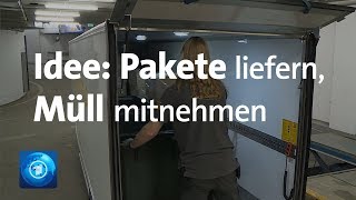 Ökologischer Paketdienst Erst Lieferant dann Müllabfuhr [upl. by Vergos]