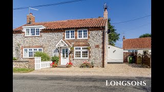 HOUSE TOUR UK Stunning cottage Rural location Norfolk For Sale with Longsons Estate Agents [upl. by Cressi]