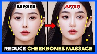 ✨ GET SMALL FACE amp REDUCE CHEEKBONES MASSAGE  Cheekbones smaller Reduce a wide face [upl. by Nodnek]